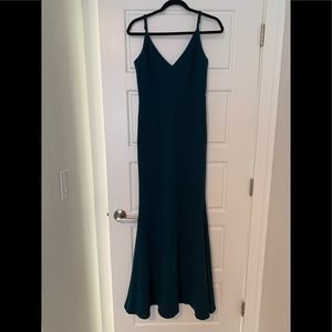 Teal Blue Green Long Gown